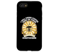 I Drink Coffee Everywhere Cafeine Baristas Funny Coffee Coque pour iPhone SE (2020) / 7/8