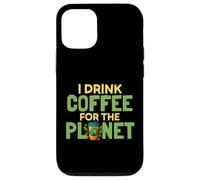 I Drink Coffee for The Planet Earth Day Caféine Lover Humour Coque pour iPhone 12/12 Pro