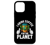 I Drink Coffee for The Planet Earth Day Caféine Lover Humour Coque pour iPhone 12 Mini
