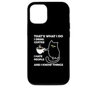 I Drink Coffee I Hate People Cafeine Baristas Coffee Lover Coque pour iPhone 12/12 Pro
