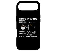 I Drink Coffee I Hate People Cafeine Baristas Coffee Lover Coque pour iPhone Air