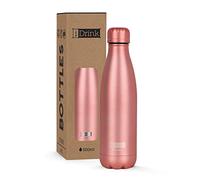 I-Drink RI01 Bouteille isotherme en acier à double paroi, anti-fuite, sans BPA, 500 ml, 7 Cipria Metal