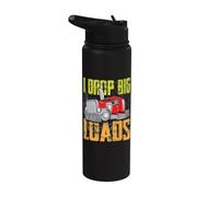 I Drop Big Loads - Pilote de camion amusant Stainless Steel Insulated Water Bottle