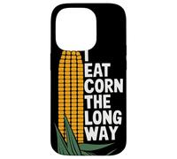 I Eat Corn The Long Way Blague Maïs Humour Légumes Amusant Coque pour iPhone 14 Pro