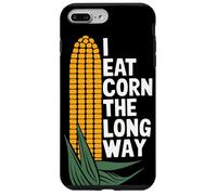 I Eat Corn The Long Way Blague Maïs Humour Légumes Amusant Coque pour iPhone 7 Plus/8 Plus