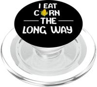 I Eat Corn The Long Way Funny Adult Humor Graphic Apparel PopSockets PopGrip pour MagSafe