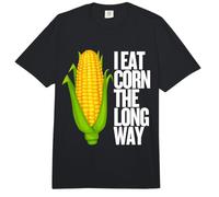 I Eat Corn The Long Way - Funny Inappropriate Tee Comfort Colors Adult Heavyweight T-Shirt