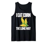 I Eat Corn The Long Way - Funny Inappropriate Tee Débardeur