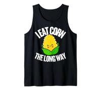 I Eat Corn The Long Way - Funny Inappropriate Tee Débardeur