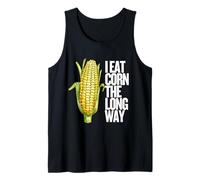 I Eat Corn The Long Way - Funny Inappropriate Tee Débardeur
