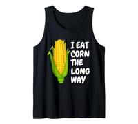 I Eat Corn The Long Way - Funny Inappropriate Tee Débardeur