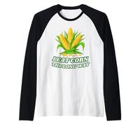 I Eat Corn The Long Way - Funny Inappropriate Tee Manche Raglan