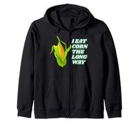 I Eat Corn The Long Way - Funny Inappropriate Tee Sweat à Capuche