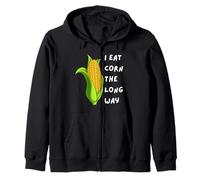 I Eat Corn The Long Way - Funny Inappropriate Tee Sweat à Capuche
