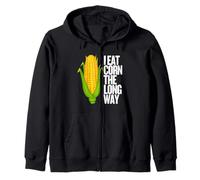 I Eat Corn The Long Way - Funny Inappropriate Tee Sweat à Capuche
