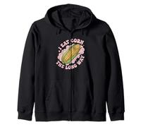 I Eat Corn The Long Way Humour drôle pour Adulte Sweat à Capuche