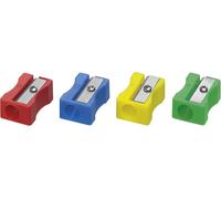 I Facile,Taille-Crayon En Plastique 4 Couleurs Assorties Lot De 20