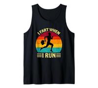 I Fart When I Run Funny Running Marathon Runner Triathlon Débardeur