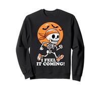 I Feel It's Coming Squelette Runner Thème Halloween Sweatshirt