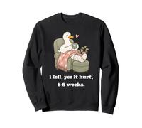 I Fell Yes It Hurt 6-8 Weeks Drôle de blessure aux Jambes Sweatshirt
