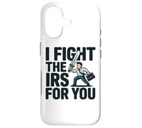 I Fight The IRS Accountant Tax Season Advisor Comptabilité CPA Coque pour iPhone 17