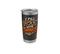 I Fill Wood With Things de menuisier d’art en résine époxy Gobelet isotherme en acier inoxydable double paroi