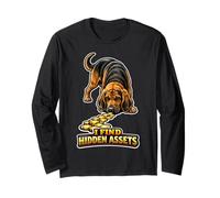 I Find Hidden Assets Accountant Dog Humor Manche Longue