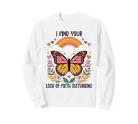 I Find Your Lack of Faith Disturbing Butterfly Christian Sweatshirt