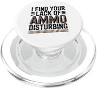 I Find Your Lack of Munitions Disturbing Pistolet Professionnel Vintage PopSockets PopGrip pour MagSafe