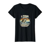 I Fish Because Punching People is Illégal T-Shirt Graphique avec Valeur