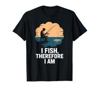 I Fish, So I Am, Fisherman on a Boat T-Shirt