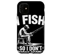 I Fish So I Do Not Choke People Humour Pêcheur Citation Coque pour iPhone 11