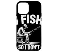 I Fish So I Do Not Choke People Humour Pêcheur Citation Coque pour iPhone 12 Mini