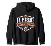 I Fish That's What I Do Pêcheur Vintage Pêcheur Pêcheur Rétro Sweat à Capuche