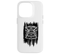 I Fix Cars What Your Superpower? Réparation mécanique Automobile Coque pour iPhone 14 Pro