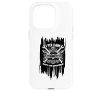 I Fix Cars What Your Superpower? Réparation mécanique Automobile Coque pour iPhone 15 Pro