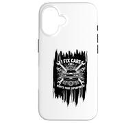 I Fix Cars What Your Superpower? Réparation mécanique Automobile Coque pour iPhone 16