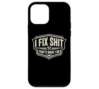 I Fix Shit That's What I Do Funny Handyman Repairman Repairman Repairs Coque pour iPhone 12 Mini