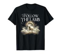 I Follow The Lamb - Chrétien Spiritual Light Design T-Shirt