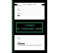 I Forgot My Password Again: Alphabetical Tabs Password Book, Page With Number - 6"x9” Inches, 110 Pages to Organize Passwords, Protect And Keep Track of Websites, Applications, Usernames...