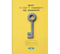 I Forgot My Password: Password Log Book with Big Key Design - 110 Pages, Soft Matte Cover: Secure and Organized Password Keeper with Sections for ... Notes - Never Forget Your Passwords Again!