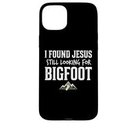I Found Jesus Still Looking for Bigfoot Funny Christian Coque pour iPhone 15 Plus