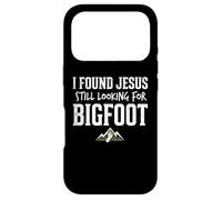 I Found Jesus Still Looking for Bigfoot Funny Christian Coque pour iPhone 17 Pro