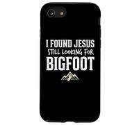 I Found Jesus Still Looking for Bigfoot Funny Christian Coque pour iPhone SE (2020) / 7/8