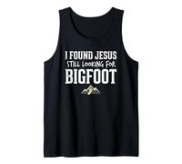 I Found Jesus Still Looking for Bigfoot Funny Christian Débardeur