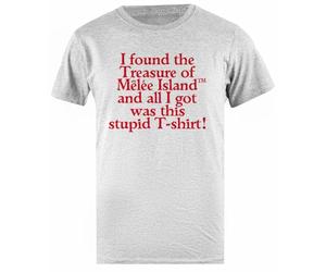I Found The Treasure of Monkey Island T-Shirt Homme Basic Coton Gris