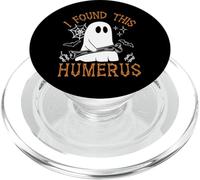I Found This Humerus Funny Halloween Ghost Skeleton Womens PopSockets PopGrip pour MagSafe