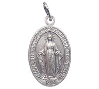 I G J LA MÉDAILLE MIRACULEUSE - L'ORIGINALE - 100% MADE IN ITALY - LES MÉDAILLES DES SAINTS PATRONS (Écrit en latin)
