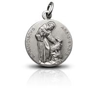 I G J LOT DE 3 MÉDAILLES DE SAINT FRANÇOIS D'ASSISE- LES MÉDAILLES DES SAINTS PATRONS - 100% MADE IN ITALY