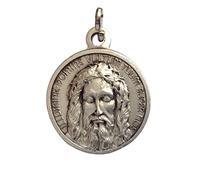 I G J LOT DE 3 (TROIS) MEDAILLES DE LA SAINTE FACE DU CHRIST - REPRODUCTION DU VISAGE DU SAINT SUEUR - 100% MADE IN ITALY